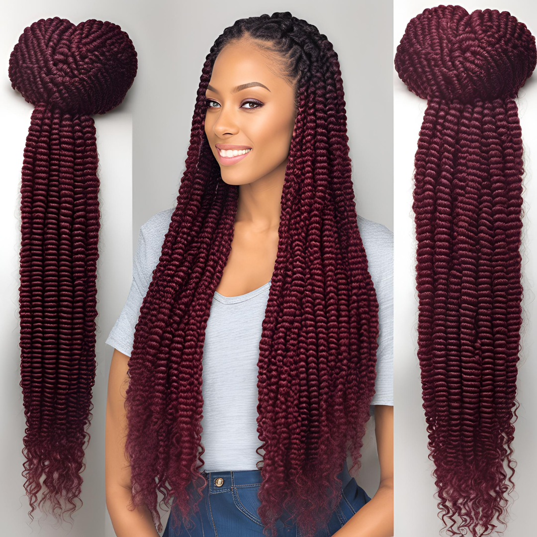 Deep Twist Bulk Hair 22"