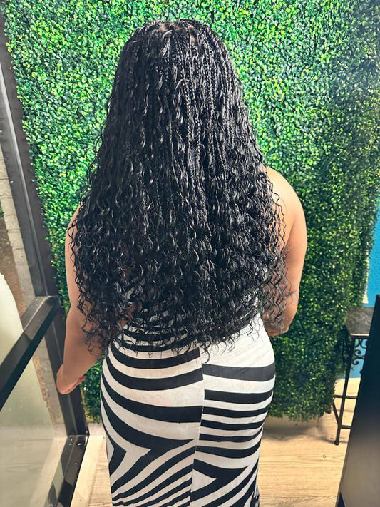 Get the Human Hair Deep wave full look with 4 pack of hair needed